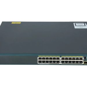 SWITCH CISCO WS-C2960S-24PS-L 24-Ports Gigabit (4) 1G SFP POE+ /w C2960S-STACK w/ Rkmnts
